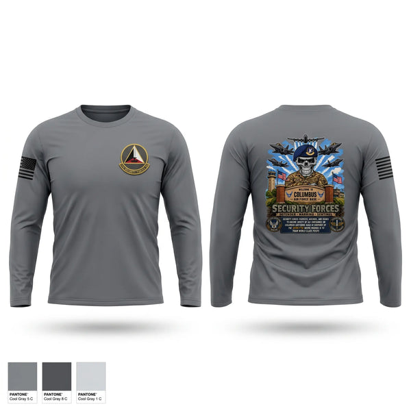 Long Sleeve Performance Shirt, 14th Security Forces Squadron, Air Force, Teamtime, Team time, sublimation, custom sports apparel, team uniforms, spirit wear, spiritwear, sports uniforms, custom shirts, team store, custom team store, fundraiser sports, apparel fundraiser