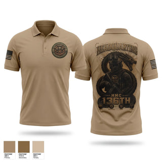 Short Sleeve Performance Polo, HHC 136th ESB, National Guard, Teamtime, Team time, sublimation, custom sports apparel, team uniforms, spirit wear, spiritwear, sports uniforms, custom shirts, team store, custom team store, fundraiser sports, apparel fundraiser