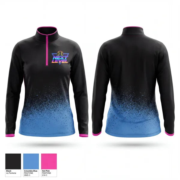 Quarter Zip Jacket, NEXT LEVEL, Softball, Teamtime, Team time, sublimation, custom sports apparel, team uniforms, spirit wear, spiritwear, sports uniforms, custom shirts, team store, custom team store, fundraiser sports, apparel fundraiser