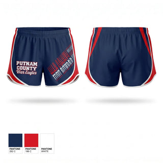 Womens Shorts, PUTNAM COUNTY War Eagles, Men's Basketball, Teamtime, Team time, sublimation, custom sports apparel, team uniforms, spirit wear, spiritwear, sports uniforms, custom shirts, team store, custom team store, fundraiser sports, apparel fundraiser