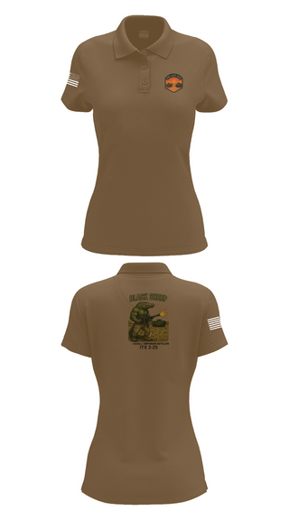 Womens Short Sleeve Performance Polo, 4th Assault Amphibian Battalion, Company B, , Teamtime, Team time, sublimation, custom sports apparel, team uniforms, spirit wear, spiritwear, sports uniforms, custom shirts, team store, custom team store, fundraiser sports, apparel fundraiser