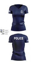 Colorado Springs Police Department 84978371 Women's Short Sleeve V-neck Shirt - 117