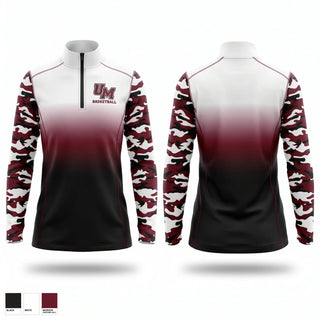 Quarter Zip Jacket, University of Mobile, Men's Basketball, Teamtime, Team time, sublimation, custom sports apparel, team uniforms, spirit wear, spiritwear, sports uniforms, custom shirts, team store, custom team store, fundraiser sports, apparel fundraiser