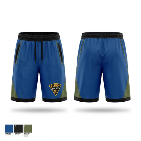 Athletic Shorts With Pockets, Elmer Borough Police Department, Police, Teamtime, Team time, sublimation, custom sports apparel, team uniforms, spirit wear, spiritwear, sports uniforms, custom shirts, team store, custom team store, fundraiser sports, apparel fundraiser