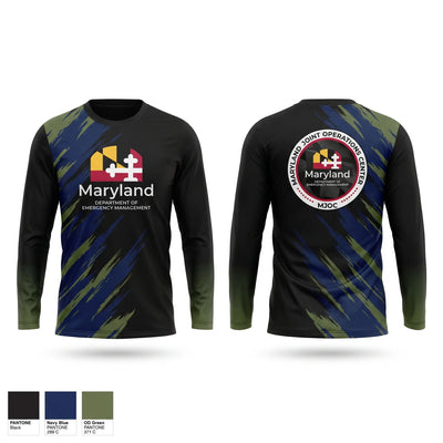 Maryland Department of Emergency Management Long Sleeve Performance Shirt 2