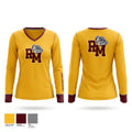 Ruleville Middle Lady Bulldogs Women's Long Sleeve V-neck Shirt - 1