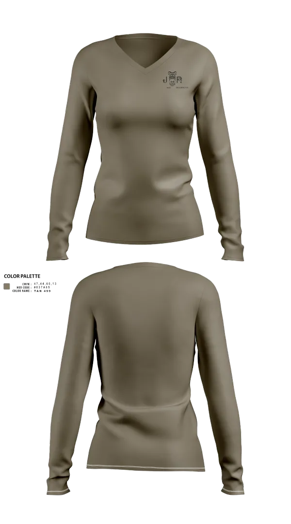Womens Long Sleeve Vneck Shirt, EIM, , Teamtime, Team time, sublimation, custom sports apparel, team uniforms, spirit wear, spiritwear, sports uniforms, custom shirts, team store, custom team store, fundraiser sports, apparel fundraiser