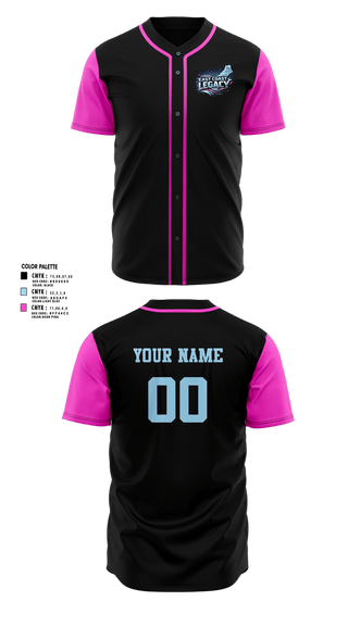 Full Button Baseball Jersey, East Coast Legacy, Baseball, Teamtime, Team time, sublimation, custom sports apparel, team uniforms, spirit wear, spiritwear, sports uniforms, custom shirts, team store, custom team store, fundraiser sports, apparel fundraiser