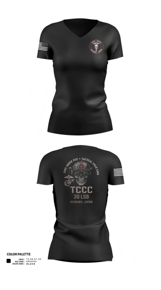 Womens Short Sleeve Vneck Shirt, 3d LSB, Navy, Teamtime, Team time, sublimation, custom sports apparel, team uniforms, spirit wear, spiritwear, sports uniforms, custom shirts, team store, custom team store, fundraiser sports, apparel fundraiser