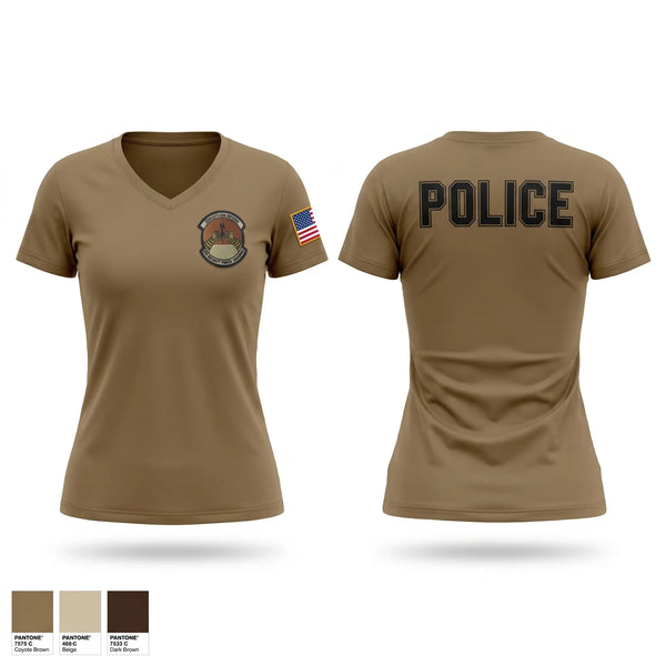 Womens Short Sleeve Vneck Shirt, 6th SFS MACDILL 6th SGS MACDILL, Air Force, Teamtime, Team time, sublimation, custom sports apparel, team uniforms, spirit wear, spiritwear, sports uniforms, custom shirts, team store, custom team store, fundraiser sports, apparel fundraiser