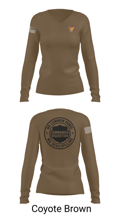 220th TC 97378584 Women's Long Sleeve V-neck Shirt - 17
