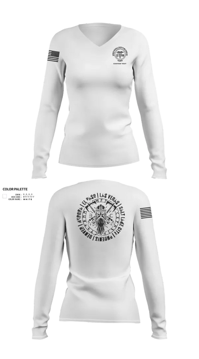 Denver MRCO 92797662 Women's Long Sleeve V-neck Shirt - 23