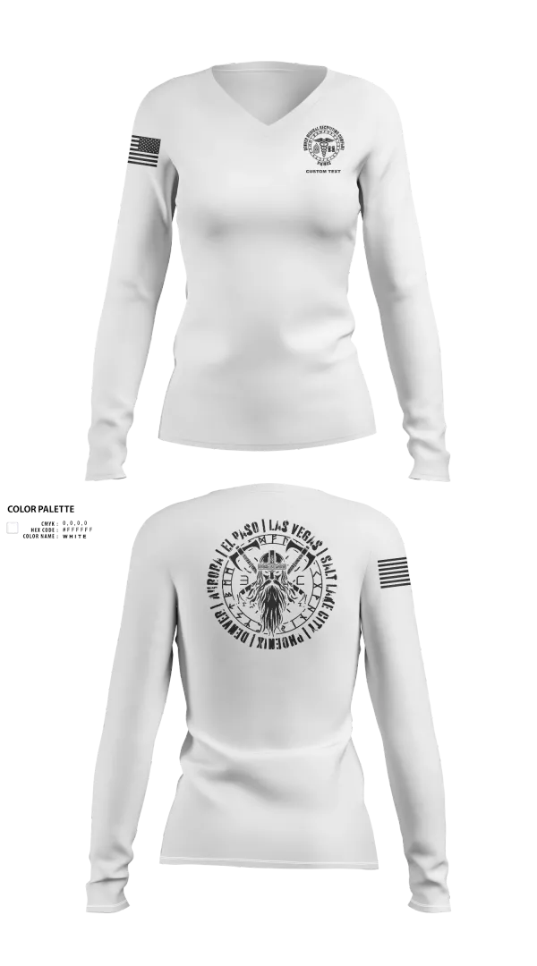 Womens Long Sleeve Vneck Shirt, Denver MRCO, , Teamtime, Team time, sublimation, custom sports apparel, team uniforms, spirit wear, spiritwear, sports uniforms, custom shirts, team store, custom team store, fundraiser sports, apparel fundraiser