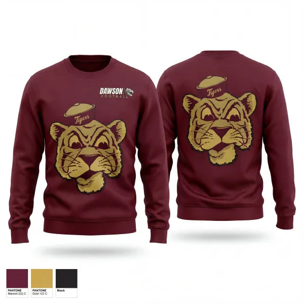 Crew Neck Sweatshirt, Dawson County, , Teamtime, Team time, sublimation, custom sports apparel, team uniforms, spirit wear, spiritwear, sports uniforms, custom shirts, team store, custom team store, fundraiser sports, apparel fundraiser