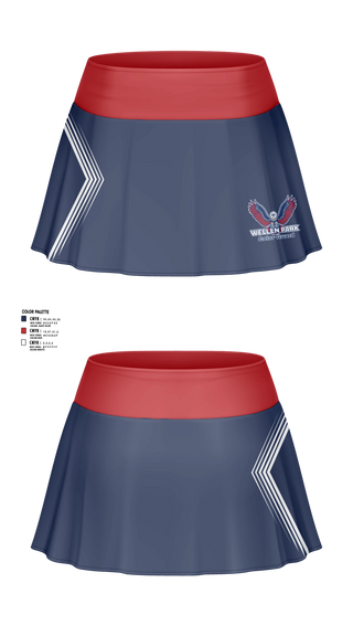 Skort, Wellen Park High School Color Guard, Cheer, Teamtime, Team time, sublimation, custom sports apparel, team uniforms, spirit wear, spiritwear, sports uniforms, custom shirts, team store, custom team store, fundraiser sports, apparel fundraiser