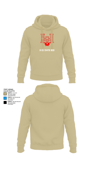 Hoodie, B co 334th BEB, , Teamtime, Team time, sublimation, custom sports apparel, team uniforms, spirit wear, spiritwear, sports uniforms, custom shirts, team store, custom team store, fundraiser sports, apparel fundraiser