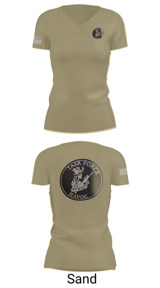 Womens Short Sleeve Vneck Shirt, Task Force Havoc, , Teamtime, Team time, sublimation, custom sports apparel, team uniforms, spirit wear, spiritwear, sports uniforms, custom shirts, team store, custom team store, fundraiser sports, apparel fundraiser