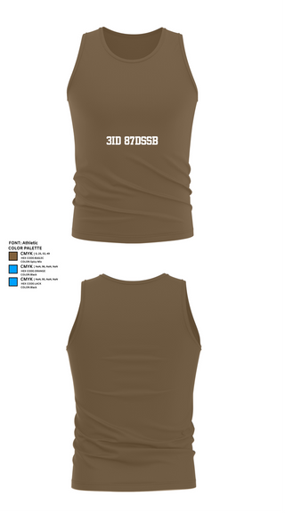 Tank Top, 3ID 87DSSB, , Teamtime, Team time, sublimation, custom sports apparel, team uniforms, spirit wear, spiritwear, sports uniforms, custom shirts, team store, custom team store, fundraiser sports, apparel fundraiser