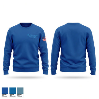Crew Neck Sweatshirt, Chattanooga Fire dept., Fire Department, Teamtime, Team time, sublimation, custom sports apparel, team uniforms, spirit wear, spiritwear, sports uniforms, custom shirts, team store, custom team store, fundraiser sports, apparel fundraiser