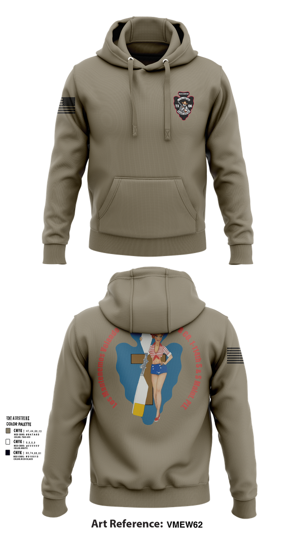 Hoodie, B Co. 1/114th S&S, , Teamtime, Team time, sublimation, custom sports apparel, team uniforms, spirit wear, spiritwear, sports uniforms, custom shirts, team store, custom team store, fundraiser sports, apparel fundraiser