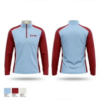 Quarter Zip Jacket, Smoke, Softball, Teamtime, Team time, sublimation, custom sports apparel, team uniforms, spirit wear, spiritwear, sports uniforms, custom shirts, team store, custom team store, fundraiser sports, apparel fundraiser