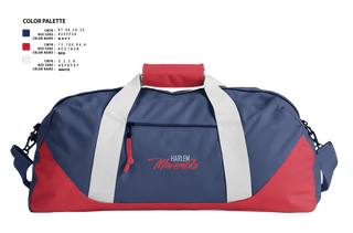 Duffle Bag, Harlem Mavericks, Baseball, Teamtime, Team time, sublimation, custom sports apparel, team uniforms, spirit wear, spiritwear, sports uniforms, custom shirts, team store, custom team store, fundraiser sports, apparel fundraiser