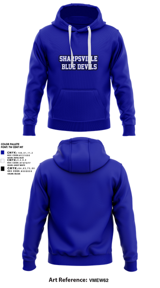Hoodie, Sharpsville Blue Devils, , Teamtime, Team time, sublimation, custom sports apparel, team uniforms, spirit wear, spiritwear, sports uniforms, custom shirts, team store, custom team store, fundraiser sports, apparel fundraiser