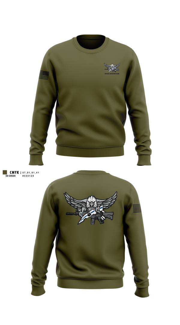 Crew Neck Sweatshirt, Special Reaction Team, Marines, Teamtime, Team time, sublimation, custom sports apparel, team uniforms, spirit wear, spiritwear, sports uniforms, custom shirts, team store, custom team store, fundraiser sports, apparel fundraiser