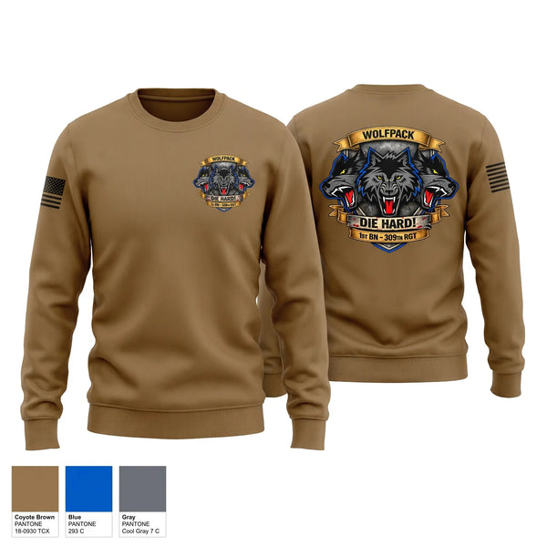 Crew Neck Sweatshirt, 1-309th, Army, Teamtime, Team time, sublimation, custom sports apparel, team uniforms, spirit wear, spiritwear, sports uniforms, custom shirts, team store, custom team store, fundraiser sports, apparel fundraiser