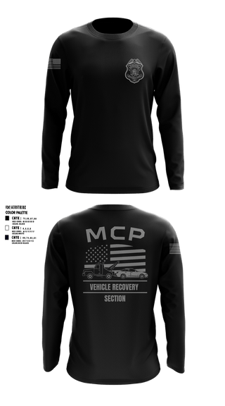Long Sleeve Performance Shirt, Vehicle Recovery Section, Police, Teamtime, Team time, sublimation, custom sports apparel, team uniforms, spirit wear, spiritwear, sports uniforms, custom shirts, team store, custom team store, fundraiser sports, apparel fundraiser