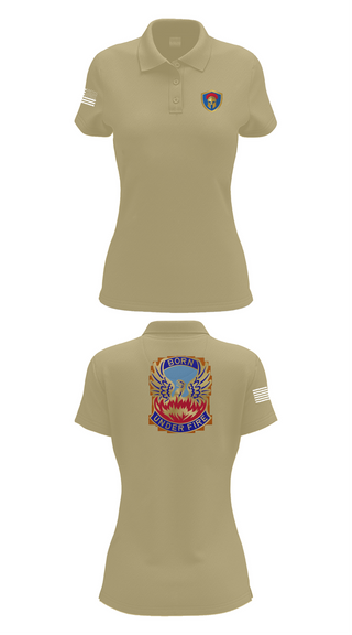 Womens Short Sleeve Performance Polo, HHC/128th Aviation Brigade, , Teamtime, Team time, sublimation, custom sports apparel, team uniforms, spirit wear, spiritwear, sports uniforms, custom shirts, team store, custom team store, fundraiser sports, apparel fundraiser