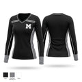 Meriden Women's Long Sleeve V-neck Shirt - 1