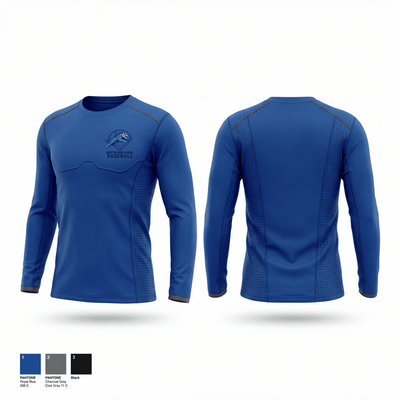 Newton High School Baseball 32855981 Long Sleeve Performance Shirt 1