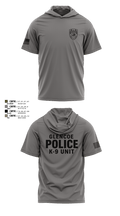 GLENCOE POLICE DEPARTMENT K9 67742238 Short Sleeve Performance Shirt with hood - 2