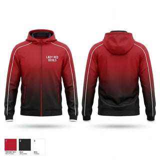 Windbreaker, Lady Red Devils, Softball, Teamtime, Team time, sublimation, custom sports apparel, team uniforms, spirit wear, spiritwear, sports uniforms, custom shirts, team store, custom team store, fundraiser sports, apparel fundraiser