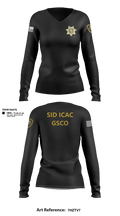SID ICAC 43458050 Women's Long Sleeve V-neck Shirt - 2
