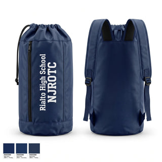 Gear Bag, Rialto High School NJROTC, Navy, Teamtime, Team time, sublimation, custom sports apparel, team uniforms, spirit wear, spiritwear, sports uniforms, custom shirts, team store, custom team store, fundraiser sports, apparel fundraiser