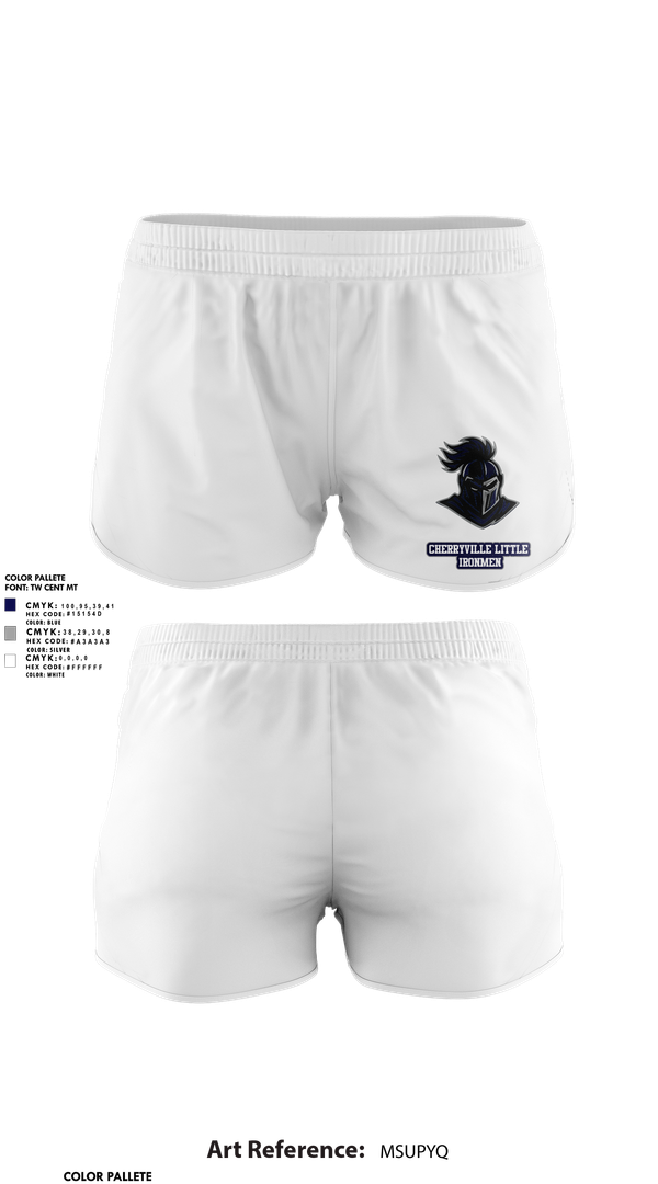 Womens Shorts, Cherryville Little Ironmen, , Teamtime, Team time, sublimation, custom sports apparel, team uniforms, spirit wear, spiritwear, sports uniforms, custom shirts, team store, custom team store, fundraiser sports, apparel fundraiser