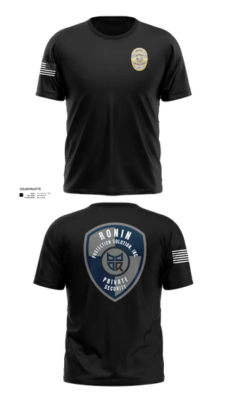 Old School Cotton Feel Shirt, Ronin Protection Solutions Inc., , Teamtime, Team time, sublimation, custom sports apparel, team uniforms, spirit wear, spiritwear, sports uniforms, custom shirts, team store, custom team store, fundraiser sports, apparel fundraiser