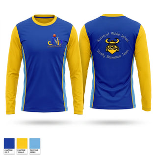 Long Sleeve Performance Shirt, JND University, Men's Basketball, Teamtime, Team time, sublimation, custom sports apparel, team uniforms, spirit wear, spiritwear, sports uniforms, custom shirts, team store, custom team store, fundraiser sports, apparel fundraiser