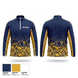 Quarter Zip Jacket, USS NIMITZ, Men's Soccer, Teamtime, Team time, sublimation, custom sports apparel, team uniforms, spirit wear, spiritwear, sports uniforms, custom shirts, team store, custom team store, fundraiser sports, apparel fundraiser