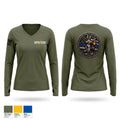 Explosives detection k9 unit Women's Long Sleeve V-neck Shirt - 1
