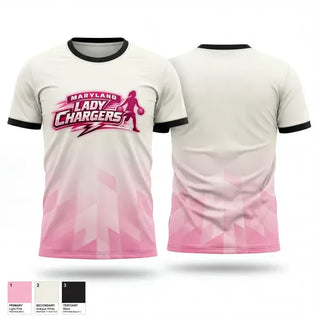 Old School Cotton Feel Shirt, Maryland lady chargers, Women's Basketball, Teamtime, Team time, sublimation, custom sports apparel, team uniforms, spirit wear, spiritwear, sports uniforms, custom shirts, team store, custom team store, fundraiser sports, apparel fundraiser