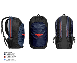 Gear Bag, Tulare Western Mustangs, Tennis, Teamtime, Team time, sublimation, custom sports apparel, team uniforms, spirit wear, spiritwear, sports uniforms, custom shirts, team store, custom team store, fundraiser sports, apparel fundraiser