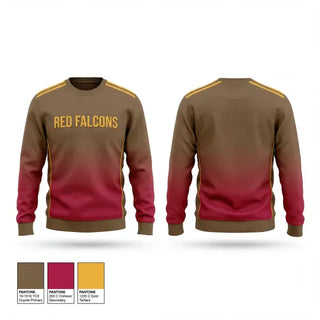 Crew Neck Sweatshirt, Red falcons, Softball, Teamtime, Team time, sublimation, custom sports apparel, team uniforms, spirit wear, spiritwear, sports uniforms, custom shirts, team store, custom team store, fundraiser sports, apparel fundraiser
