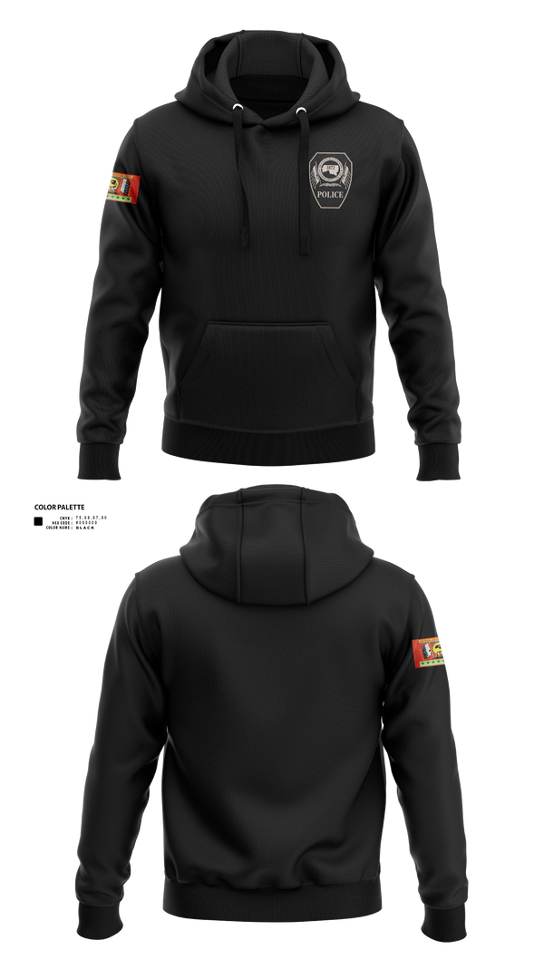 Hoodie, Colville Tribal Police, Police, Teamtime, Team time, sublimation, custom sports apparel, team uniforms, spirit wear, spiritwear, sports uniforms, custom shirts, team store, custom team store, fundraiser sports, apparel fundraiser
