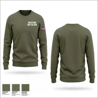 Crew Neck Sweatshirt, Mustang battlion, Navy, Teamtime, Team time, sublimation, custom sports apparel, team uniforms, spirit wear, spiritwear, sports uniforms, custom shirts, team store, custom team store, fundraiser sports, apparel fundraiser
