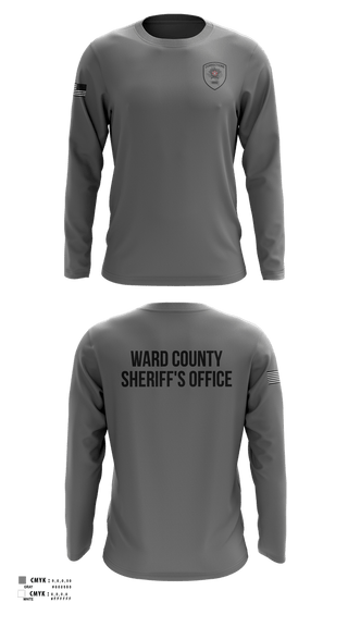 Long Sleeve Performance Shirt, Ward County Sheriff's Office, Police, Teamtime, Team time, sublimation, custom sports apparel, team uniforms, spirit wear, spiritwear, sports uniforms, custom shirts, team store, custom team store, fundraiser sports, apparel fundraiser
