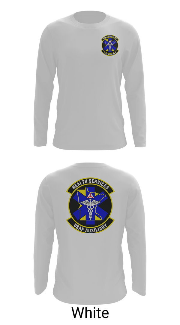 Long Sleeve Performance Shirt, Civil Air Patrol Minnesota Wing Health Service, Air Force, Teamtime, Team time, sublimation, custom sports apparel, team uniforms, spirit wear, spiritwear, sports uniforms, custom shirts, team store, custom team store, fundraiser sports, apparel fundraiser