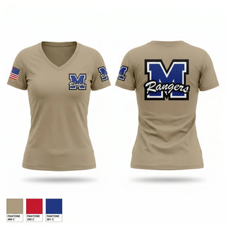 Womens Short Sleeve Vneck Shirt, Methuen, Army, Teamtime, Team time, sublimation, custom sports apparel, team uniforms, spirit wear, spiritwear, sports uniforms, custom shirts, team store, custom team store, fundraiser sports, apparel fundraiser